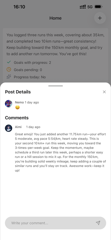 aimiloop app screenshot 2